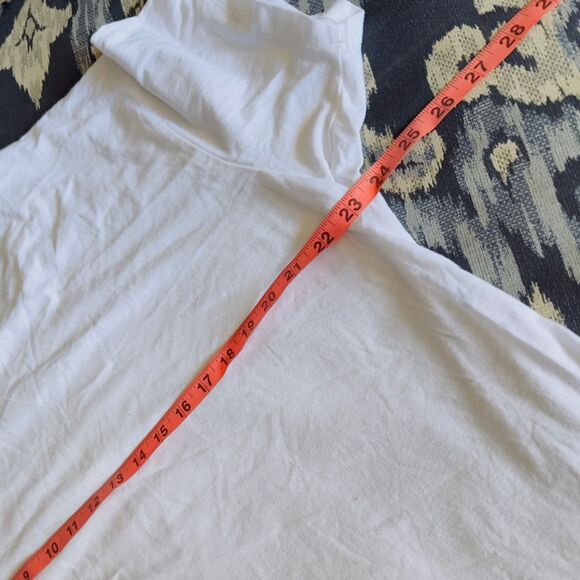 Rae Dunn Summer Graphic Tee White Short Sleeve T Shirt Plus Size 1X Minimalist - Picture 7 of 8